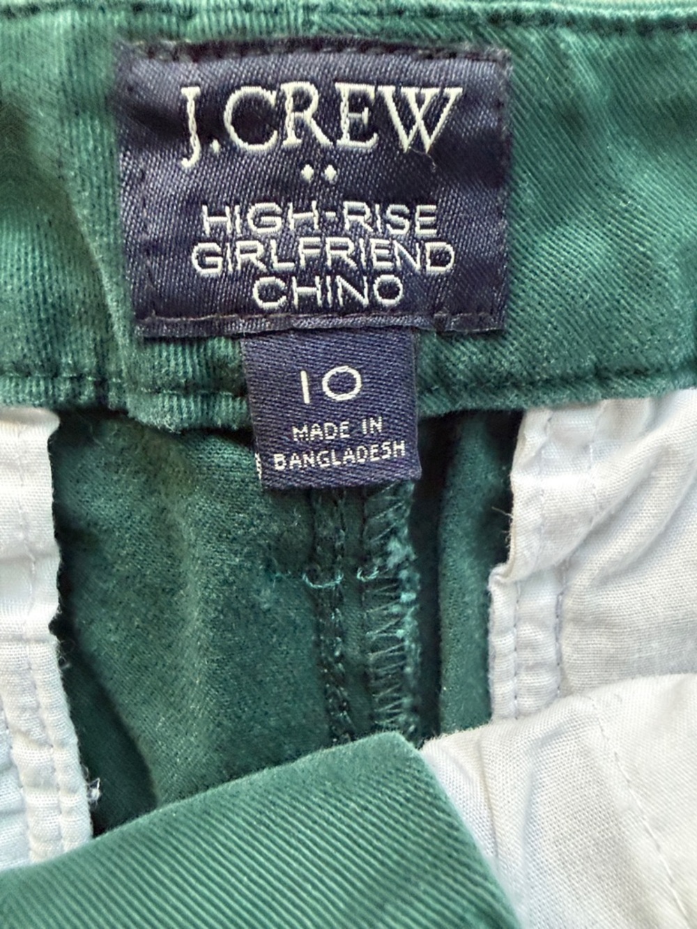 J. Crew Forest Green Chino Pants - Picture 2 of 4